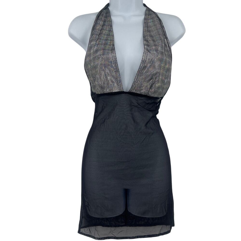 Sentimental by Sam Hourani Y2K Dress OS Metallic Festival Street Mesh Club Rave